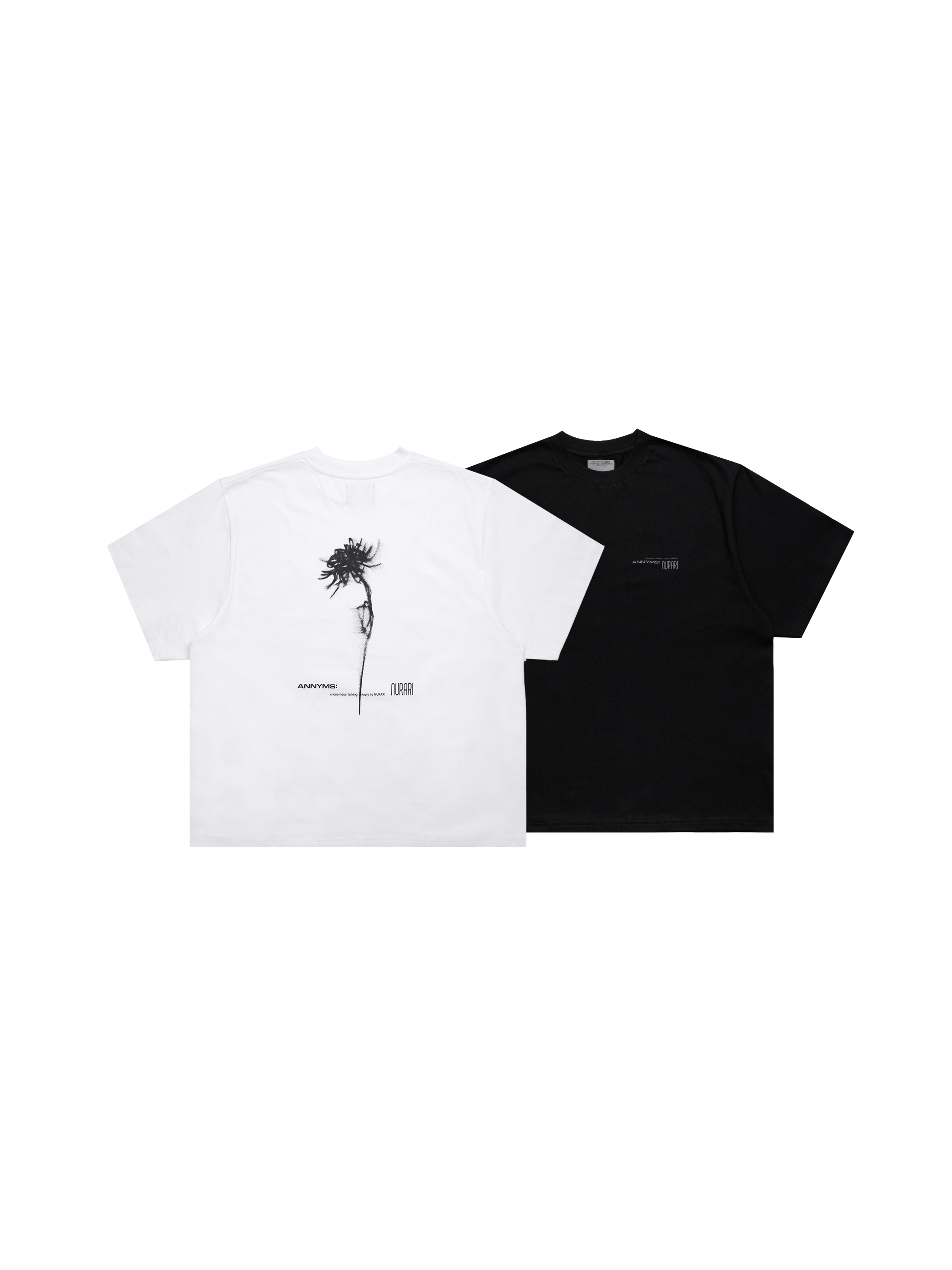 NURARI x Anonymous Talking｜NA-SS01 – Logo Tee (Black/White)
