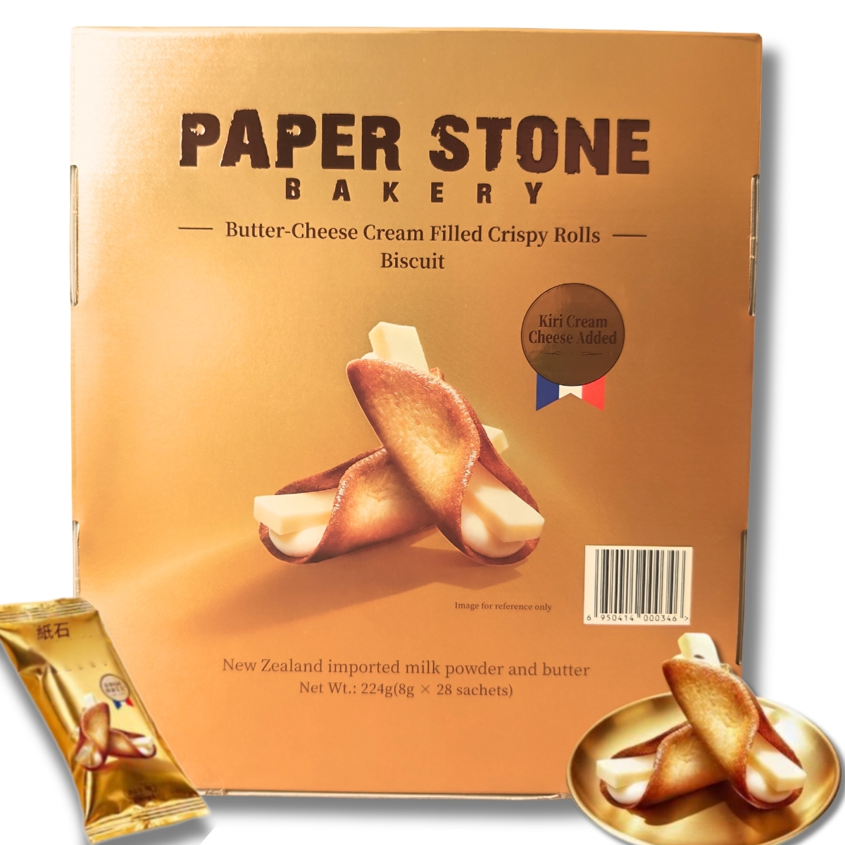 Paper Stone Bakery 奶油夾心脆捲 224克 (8g x 28條)