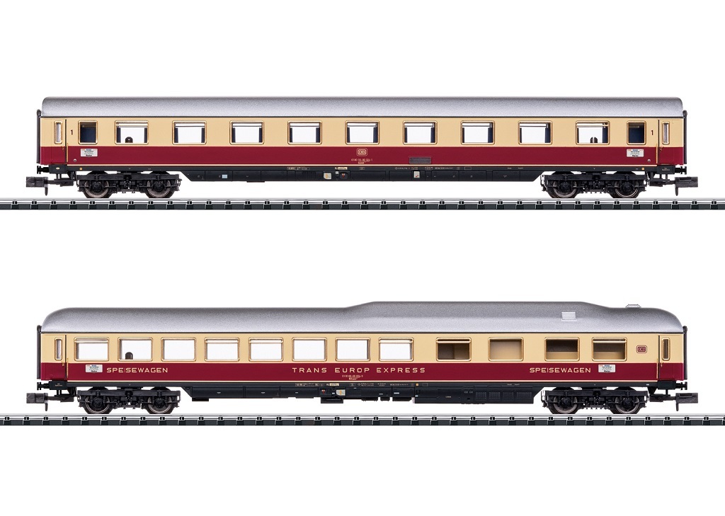 Minitrix 15369 N規 "TEE Rheinpfeil" Car Set TEE 萊茵之箭車廂.2輛.有標誌燈