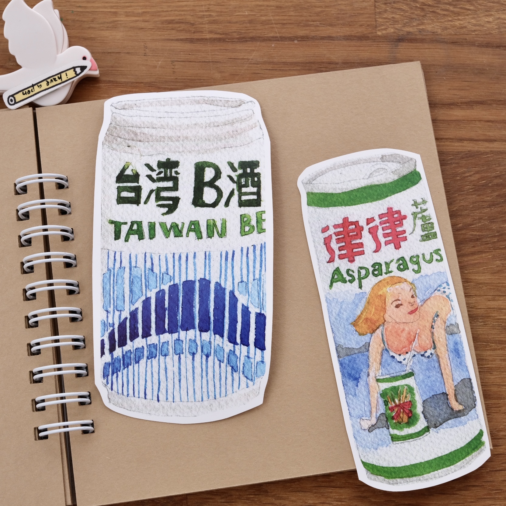 台灣招牌與零嘴 防水超大貼紙 13張入｜針線球 Yarnball 台灣