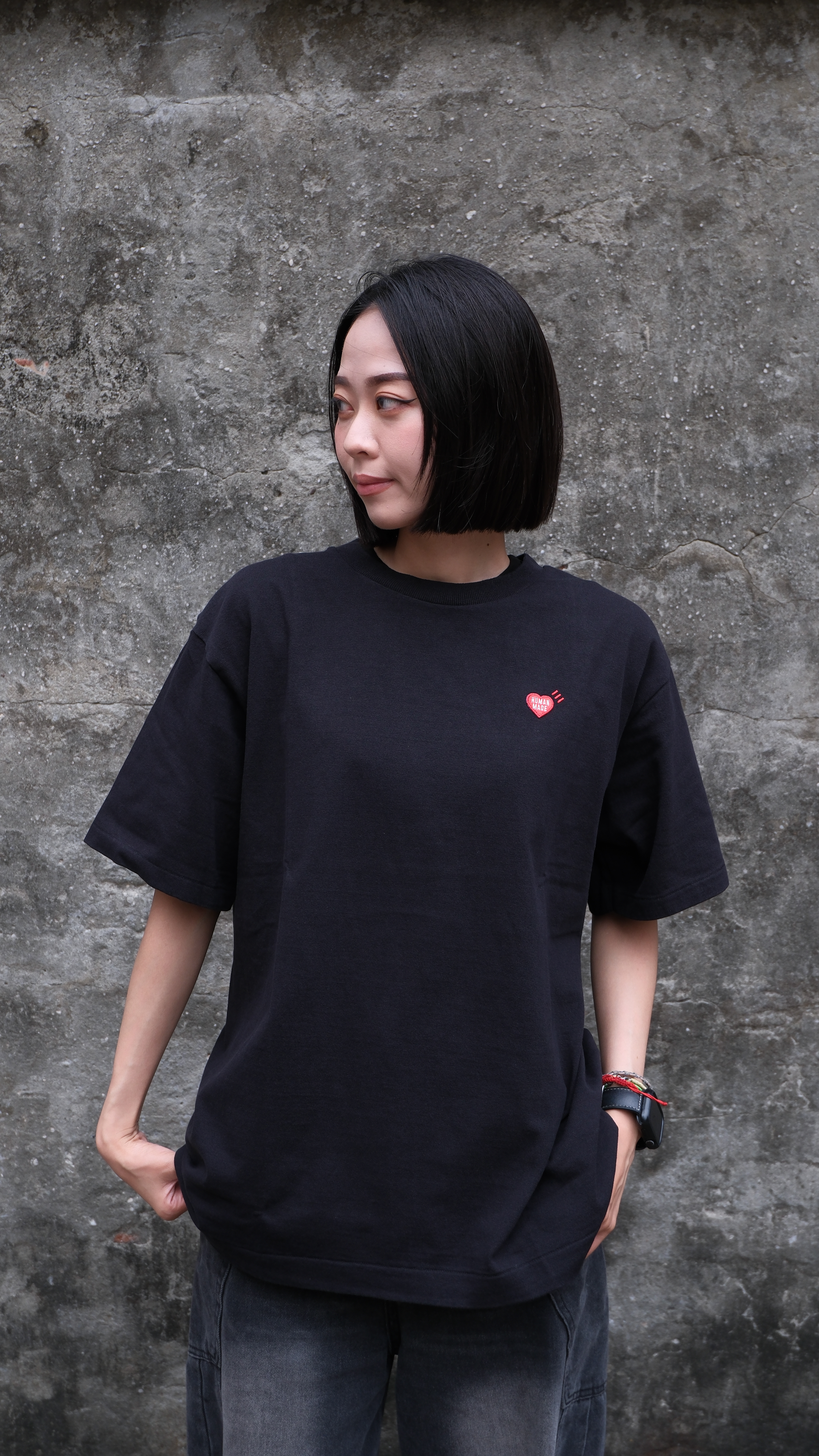 HUMAN MADE HEART T-SHIRT 店鋪限定 愛心 刺繡 字體 短袖 短T HM00CS002