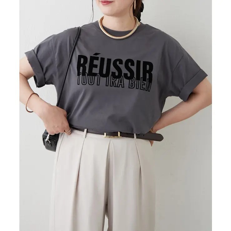 ODO 涼感字母印花 T-Shirt SUMMER SALE