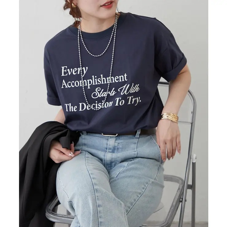 ODO 涼感字母印花 T-Shirt SUMMER SALE