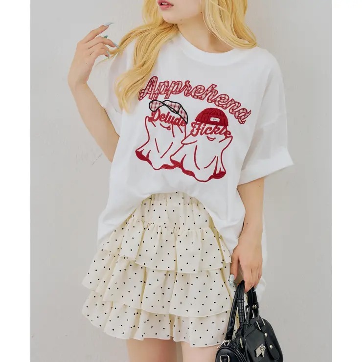 ODO 鬼鬼刺繡印花 Oversize T-Shirt SUMMER SALE