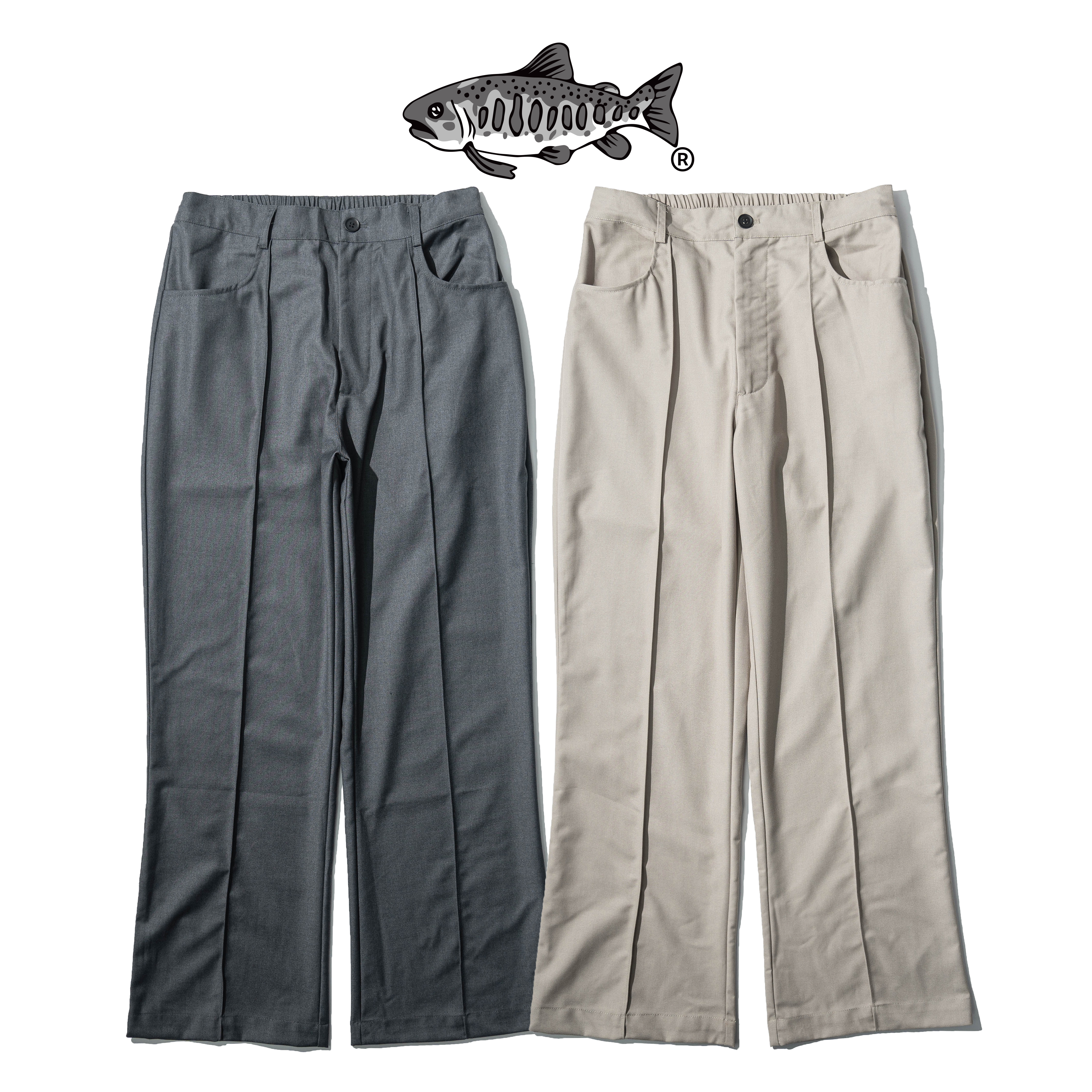 AGILITY BootCut Pleated Pants 褶線 西裝 喇叭長褲 [AC-TP]