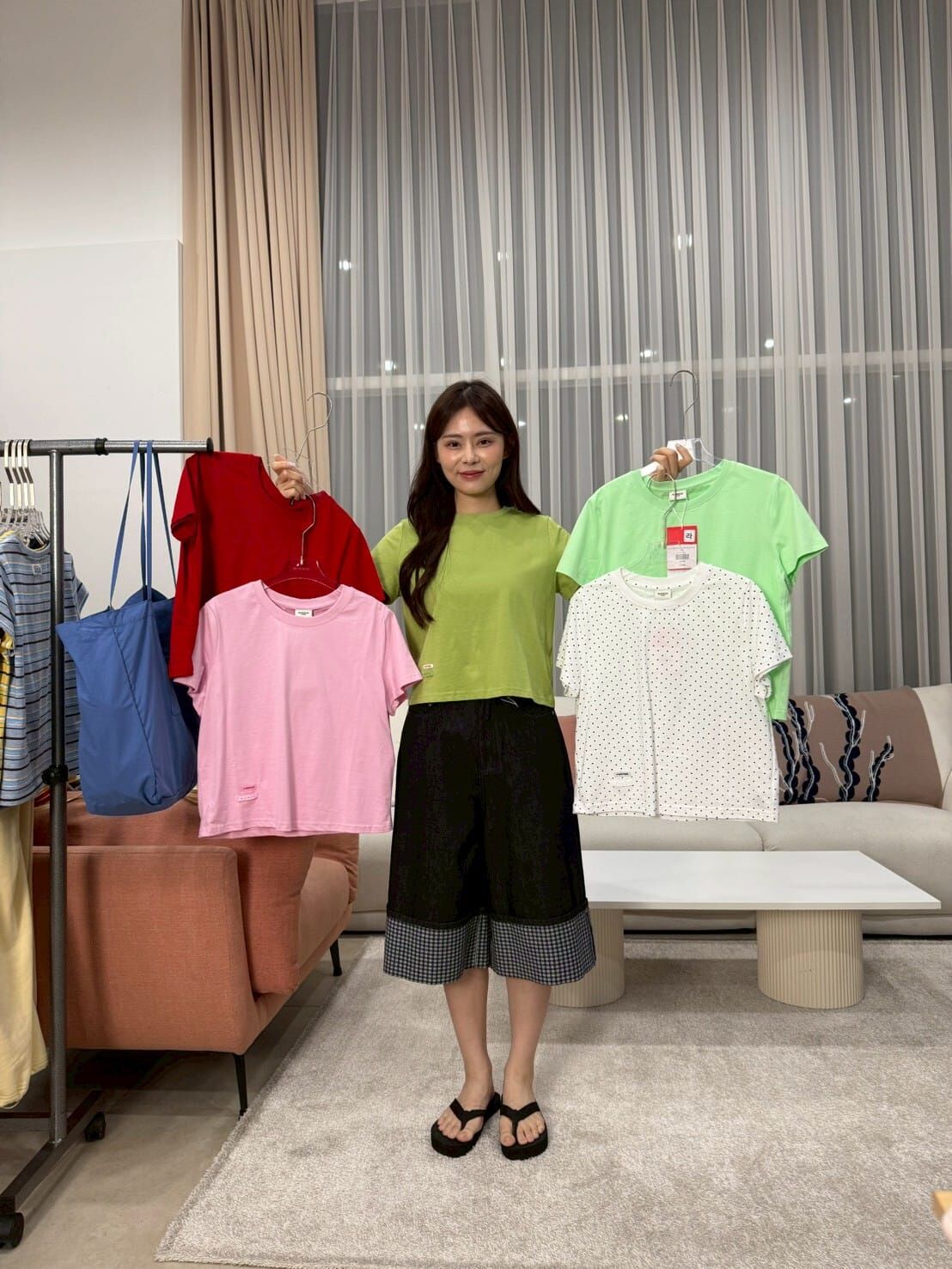RONRON - MINI LABEL CROP SHORT SLEEVE *5色* (RR26AST5609)