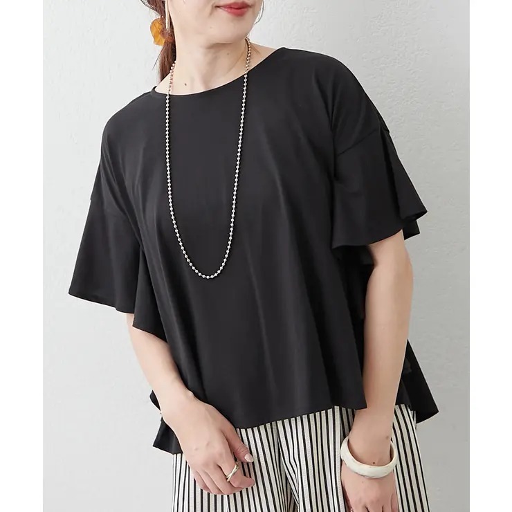 ODO 荷葉袖寬鬆 T-Shirt SUMMER SALE