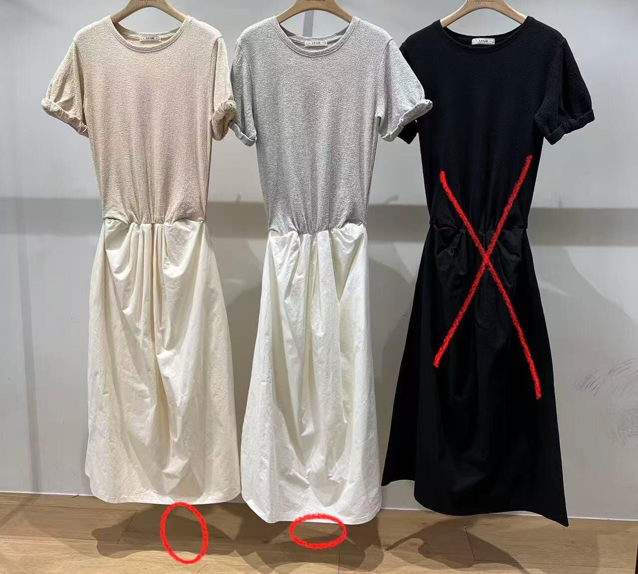 VR6422 短袖棉T連衣裙 *特價貨品不設退換*