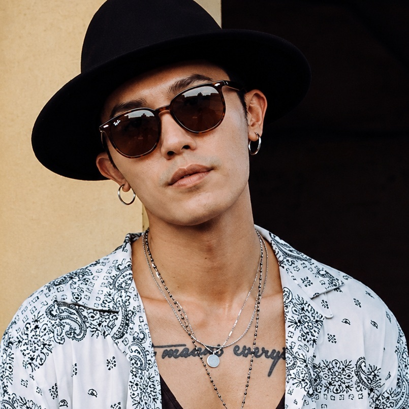 【RayBan】RB4306F 710/83-54mm 六角形偏光太陽眼鏡♥(淺琥珀色|棕色偏光)#E.SO瘦子同款