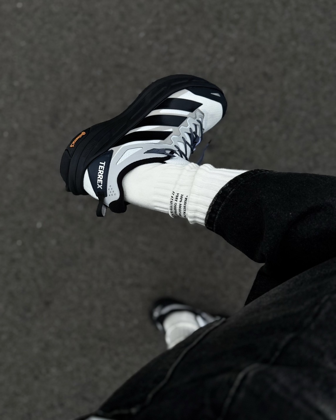 Adidas Terrex Freehiker LT 結構 緩震 跑鞋 白黑