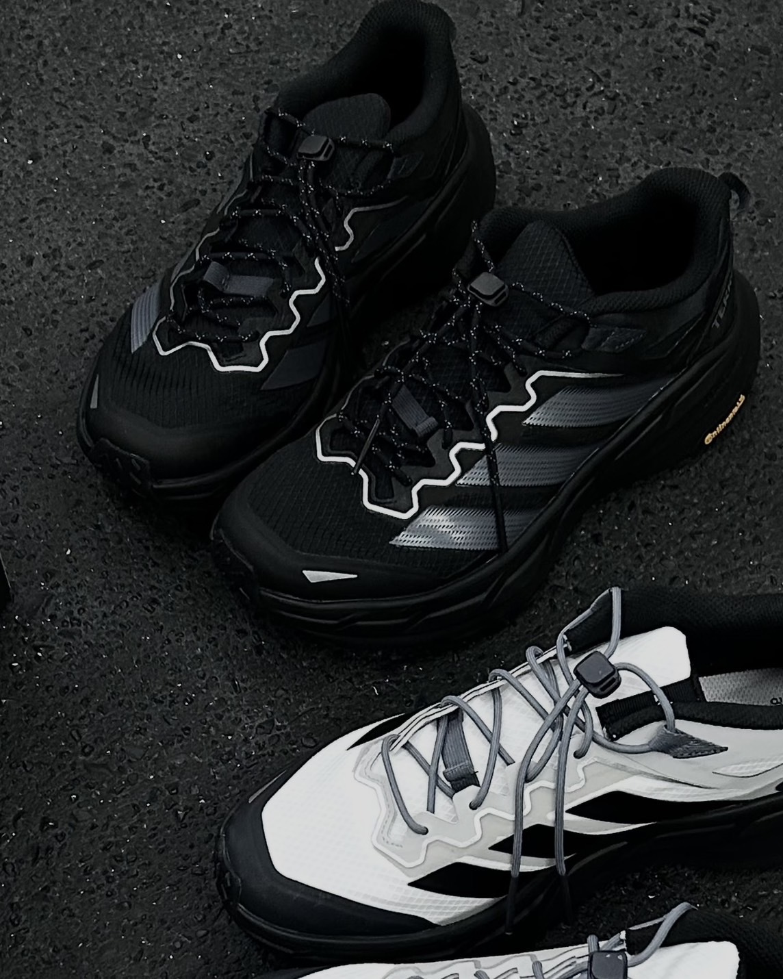 Adidas Terrex Freehiker LT 結構 緩震 跑鞋 黑魂