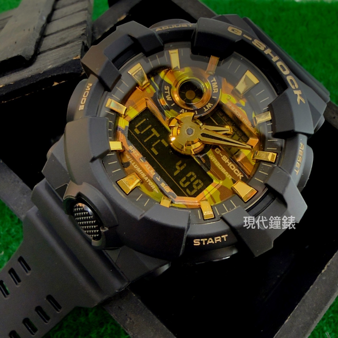 【G-SHOCK】Bold Camo 迷彩金系列手錶 GA-700CF-1D 53.4mm 現代鐘錶