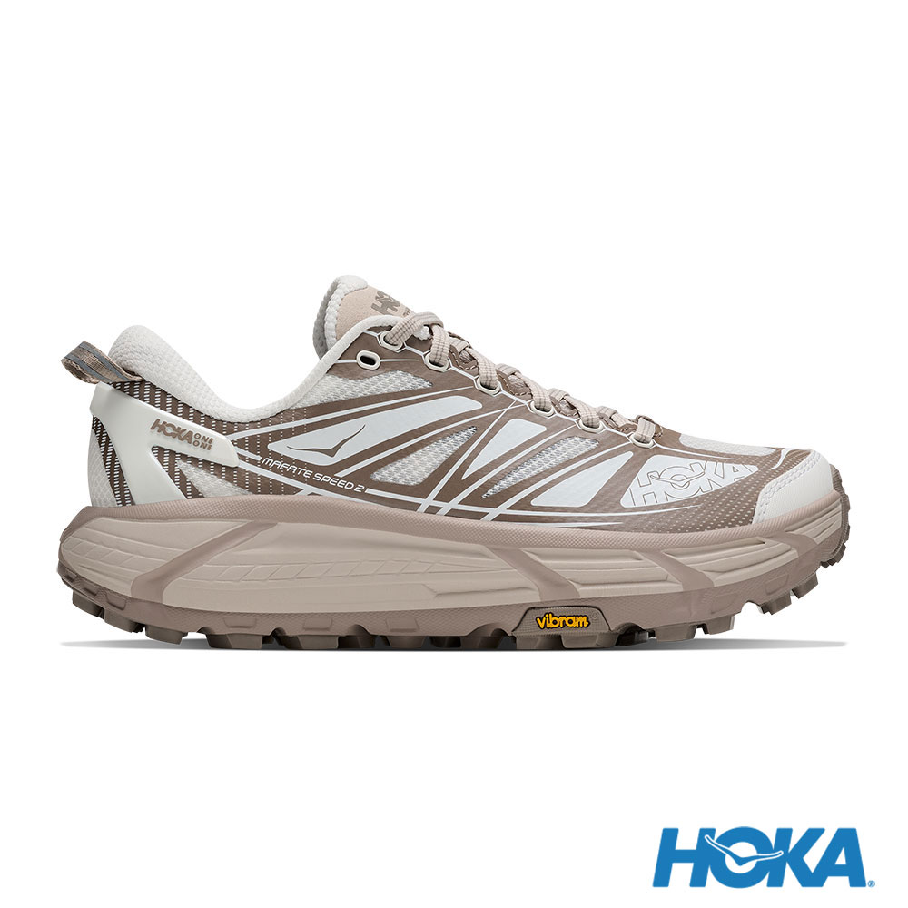 HOKA ONE ONE U Mafate Speed 2 越野鞋 霜白色/岩石灰