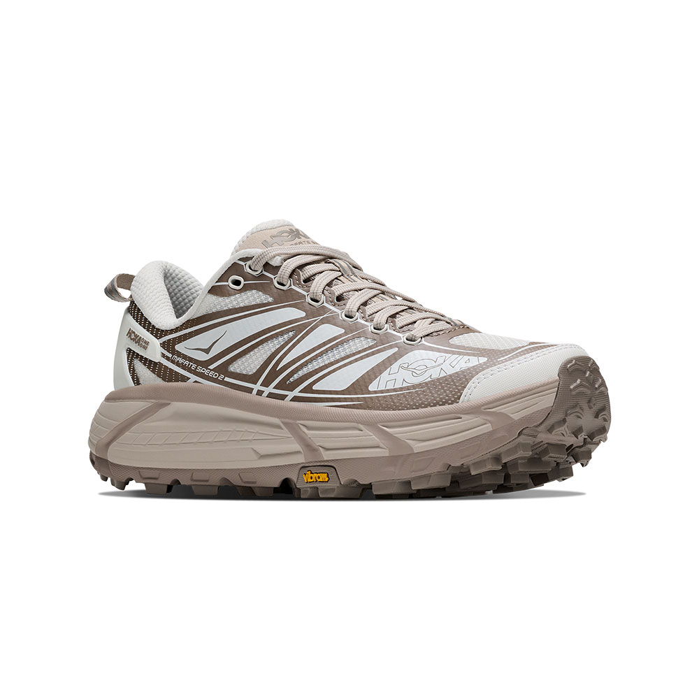 HOKA ONE ONE U Mafate Speed 2 越野鞋 霜白色/岩石灰