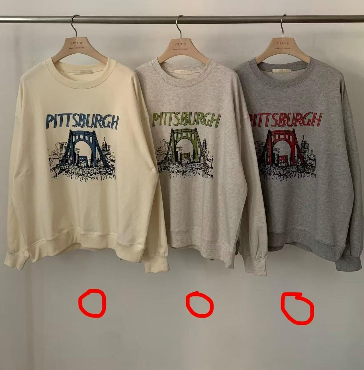 VR6491 匹茲堡城市圖案衛衣 *特價貨品不設退換*