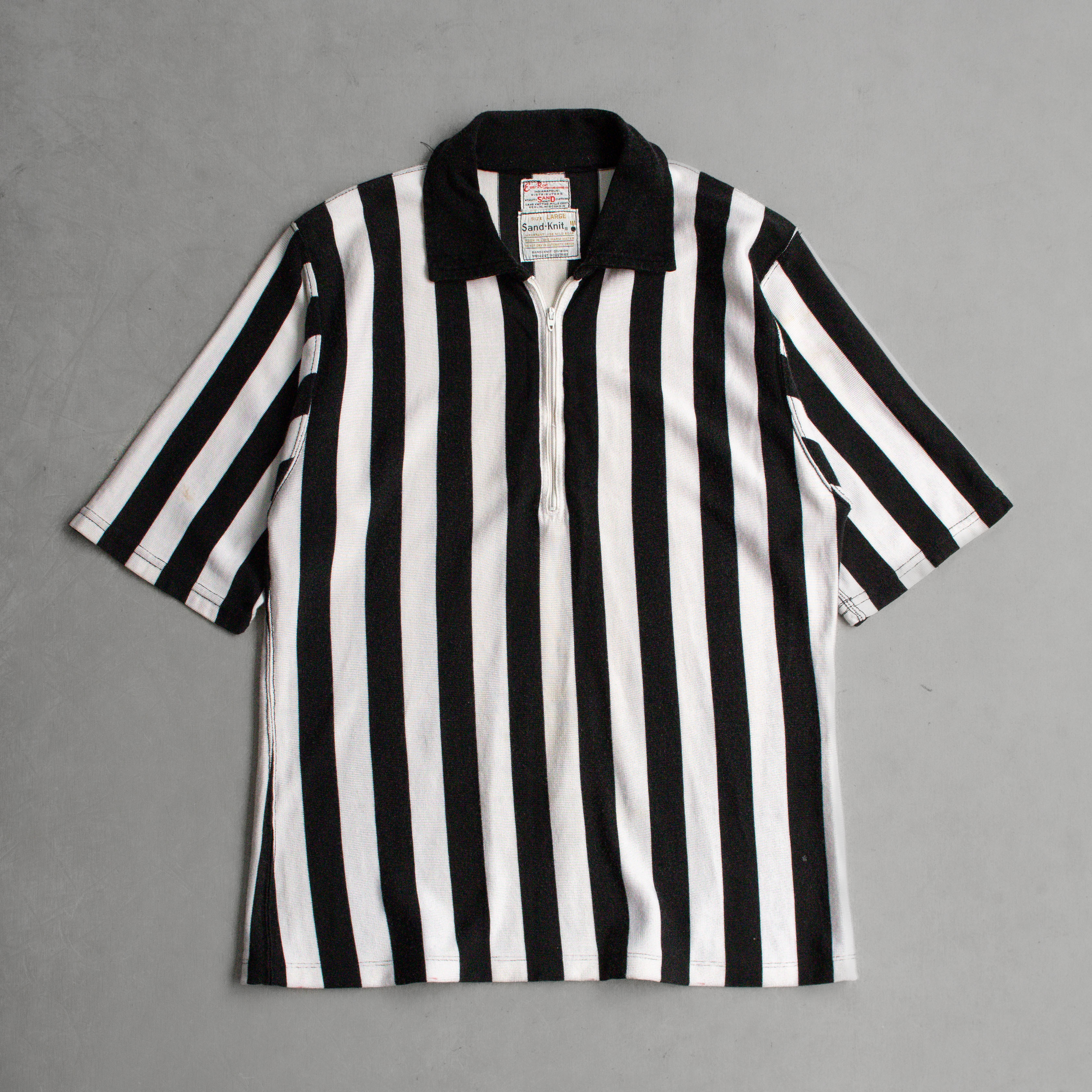 60S RAYON BLEND ATHLETIC JERSEY 美國製 嫘縈 條紋 短袖 運動服