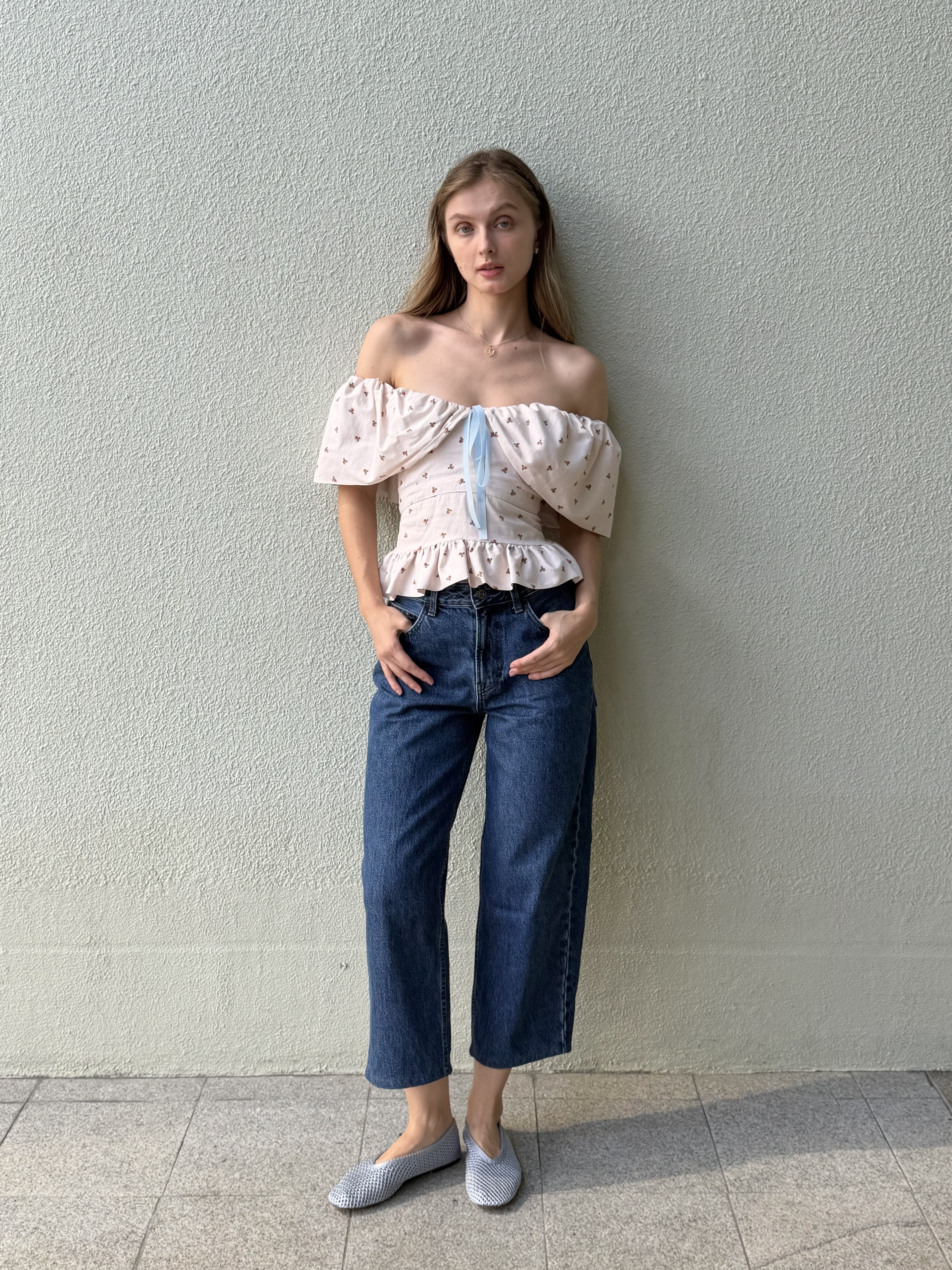 River Floral Top with Bow (Special Release)