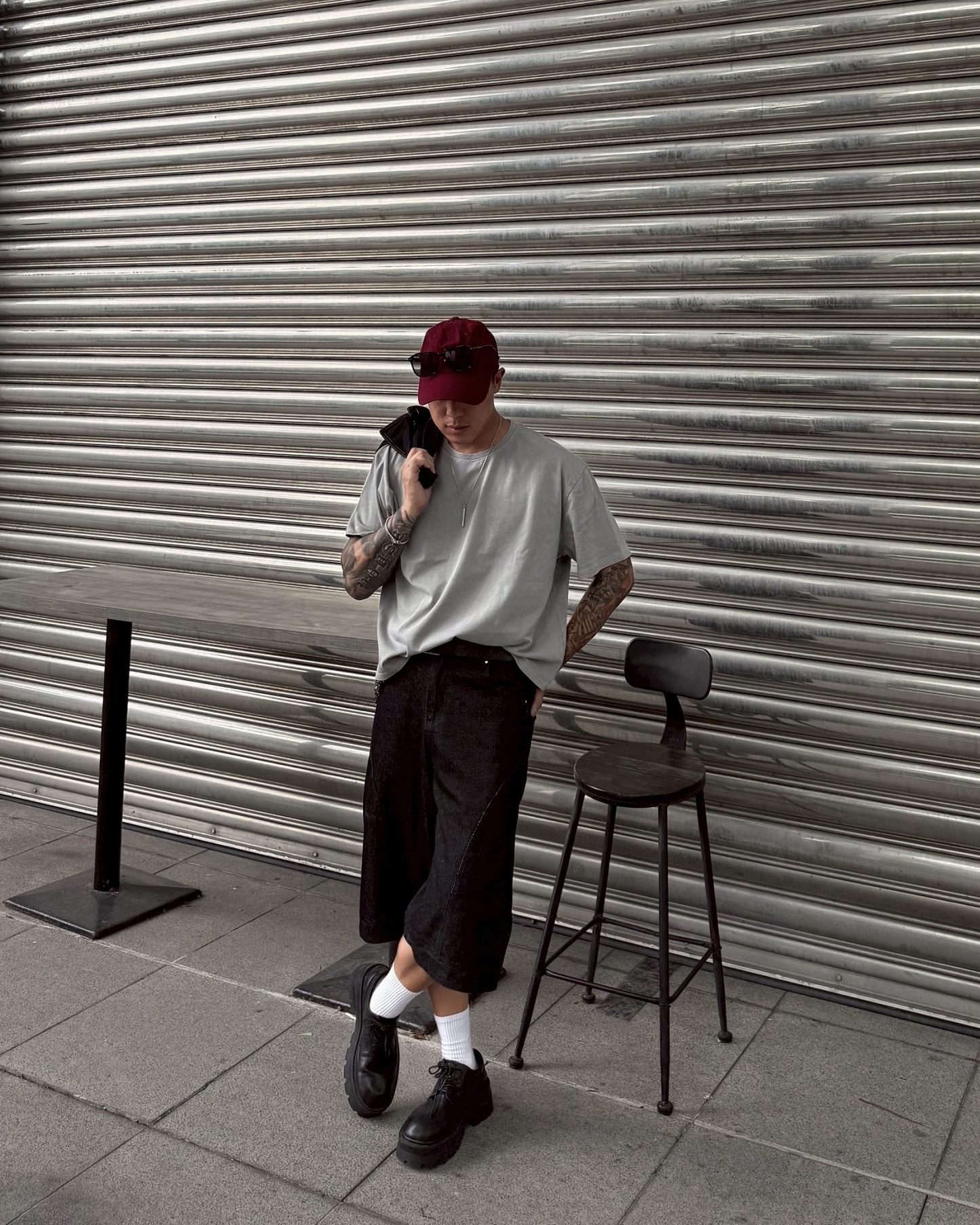 街頭 水洗 BOXY 短寬 短袖