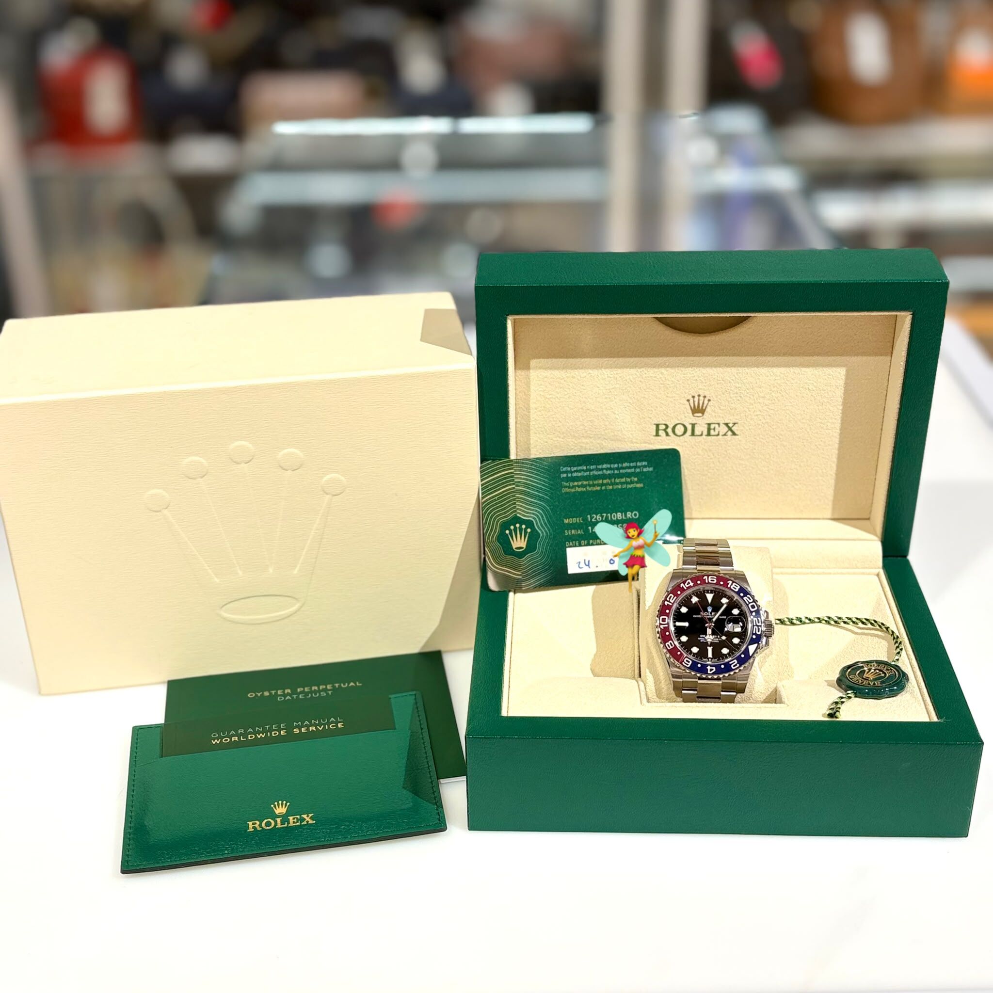 全新ROLEX手錶 GMT-MASTER II 126710BLRO 40MM 紅藍百事圈鋼錶 #BRAND NEW #香榭站正品