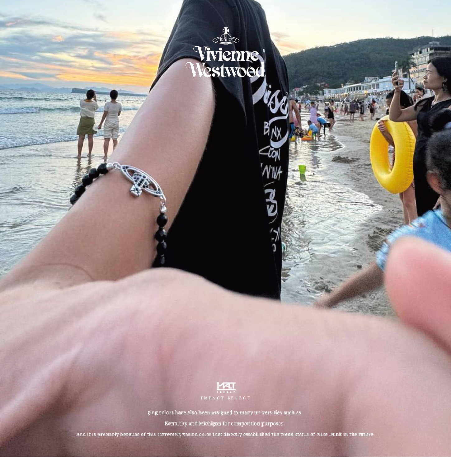Vivienne Westwood 西太后 Messaline Bracelet 土星黑瑪瑙手鍊