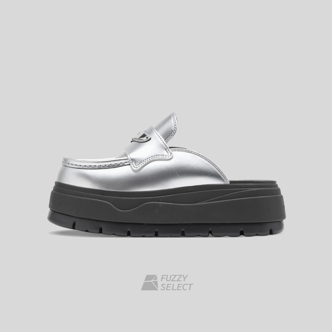 【逢甲FUZZY】W Air Jordan Loafer Mule "Metallic Silver" 樂福厚底 銀黑 銀牌 IV5071-001