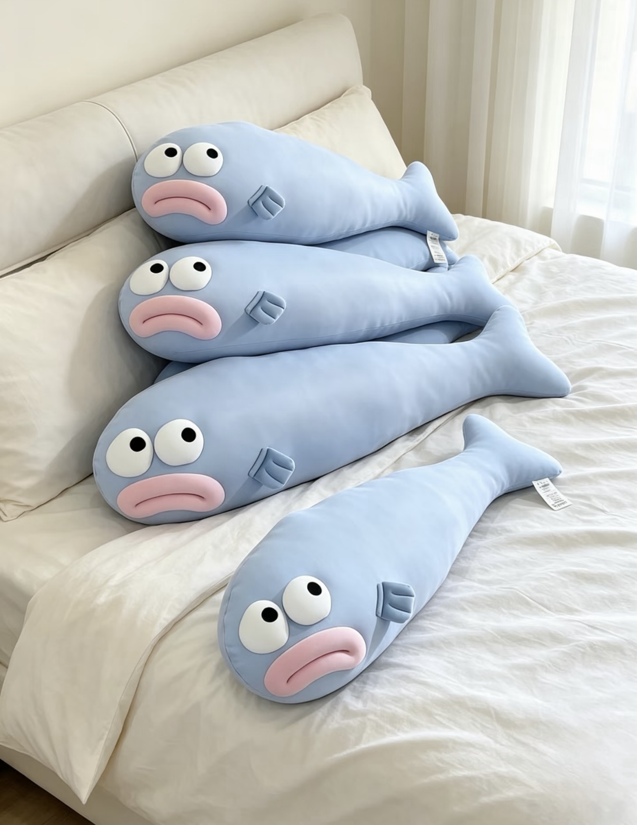 搞怪醜魚冰涼抱枕🐟