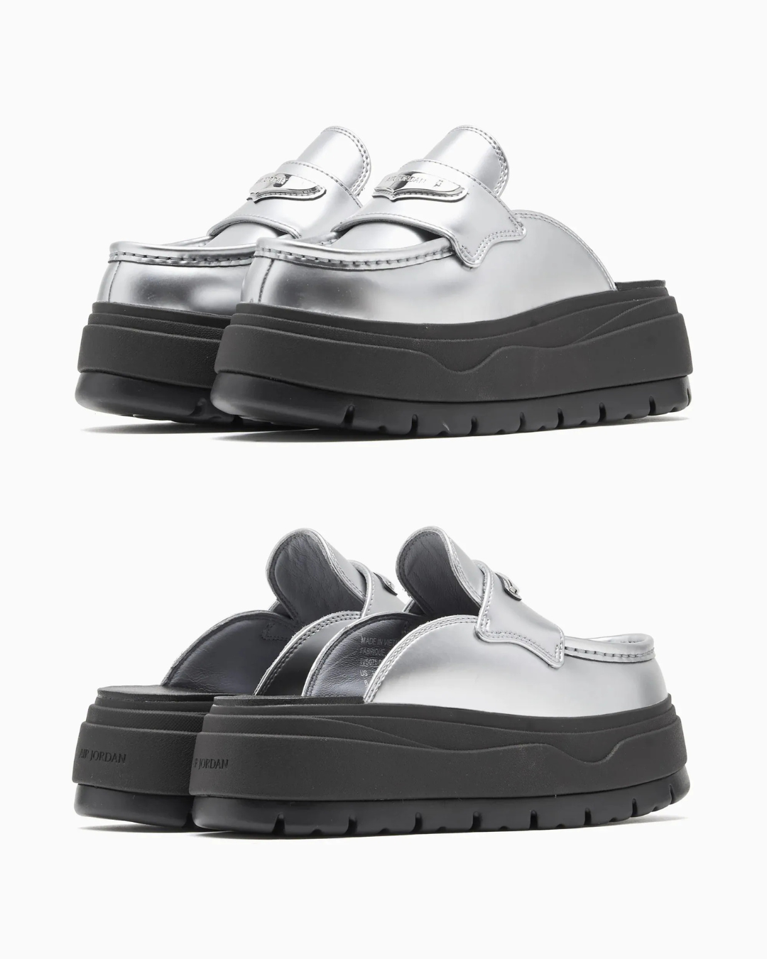 【逢甲FUZZY】W Air Jordan Loafer Mule "Metallic Silver" 樂福厚底 銀黑 銀牌 IV5071-001