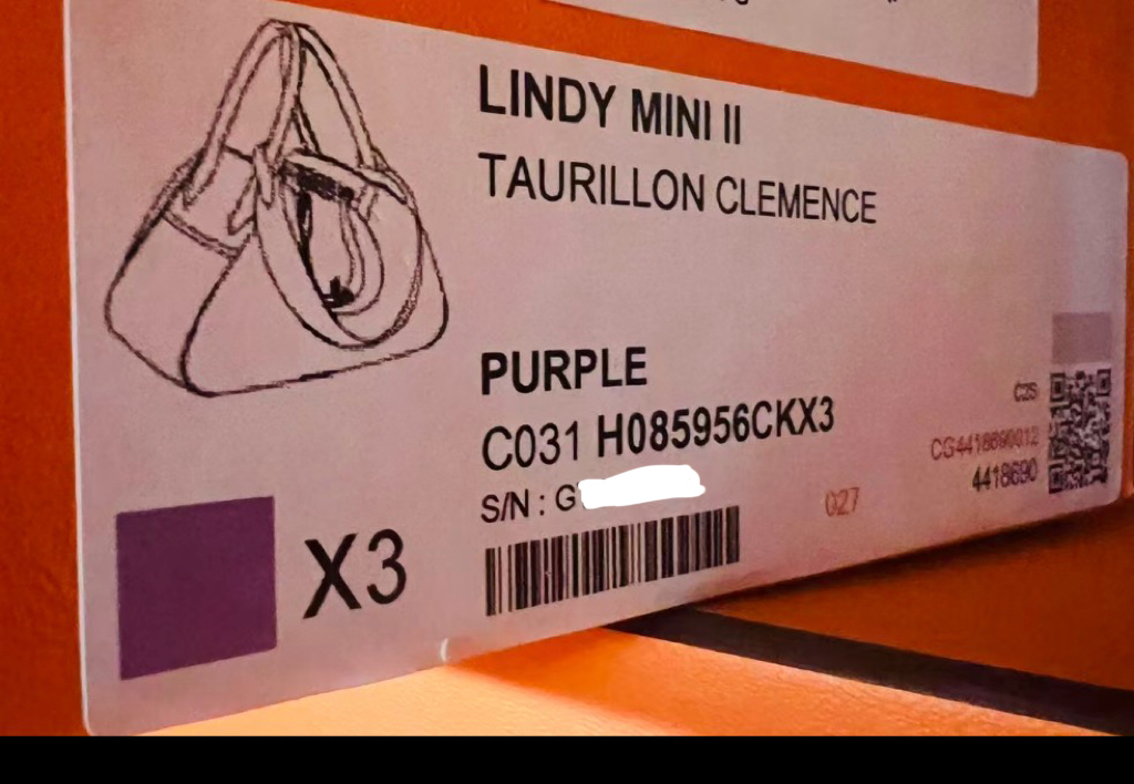 Mini Lindy ll X3 purple ck tc G