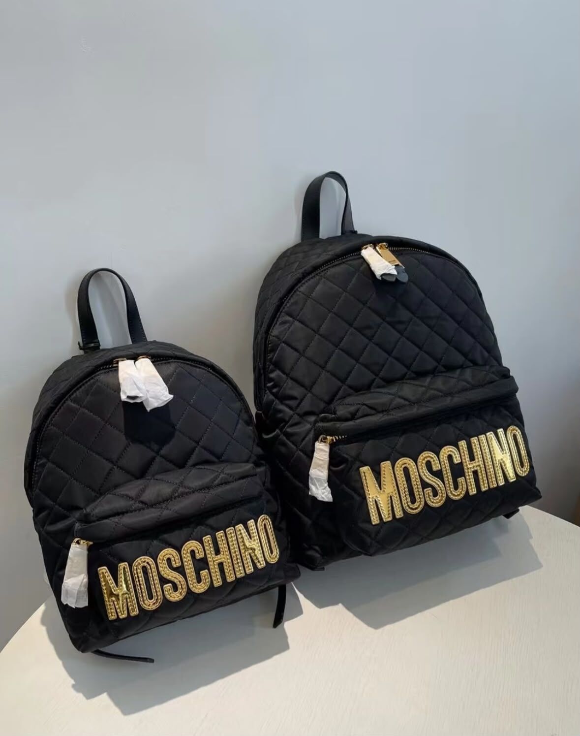 【預購】Love Moschino H0719508 黑色格紋背囊