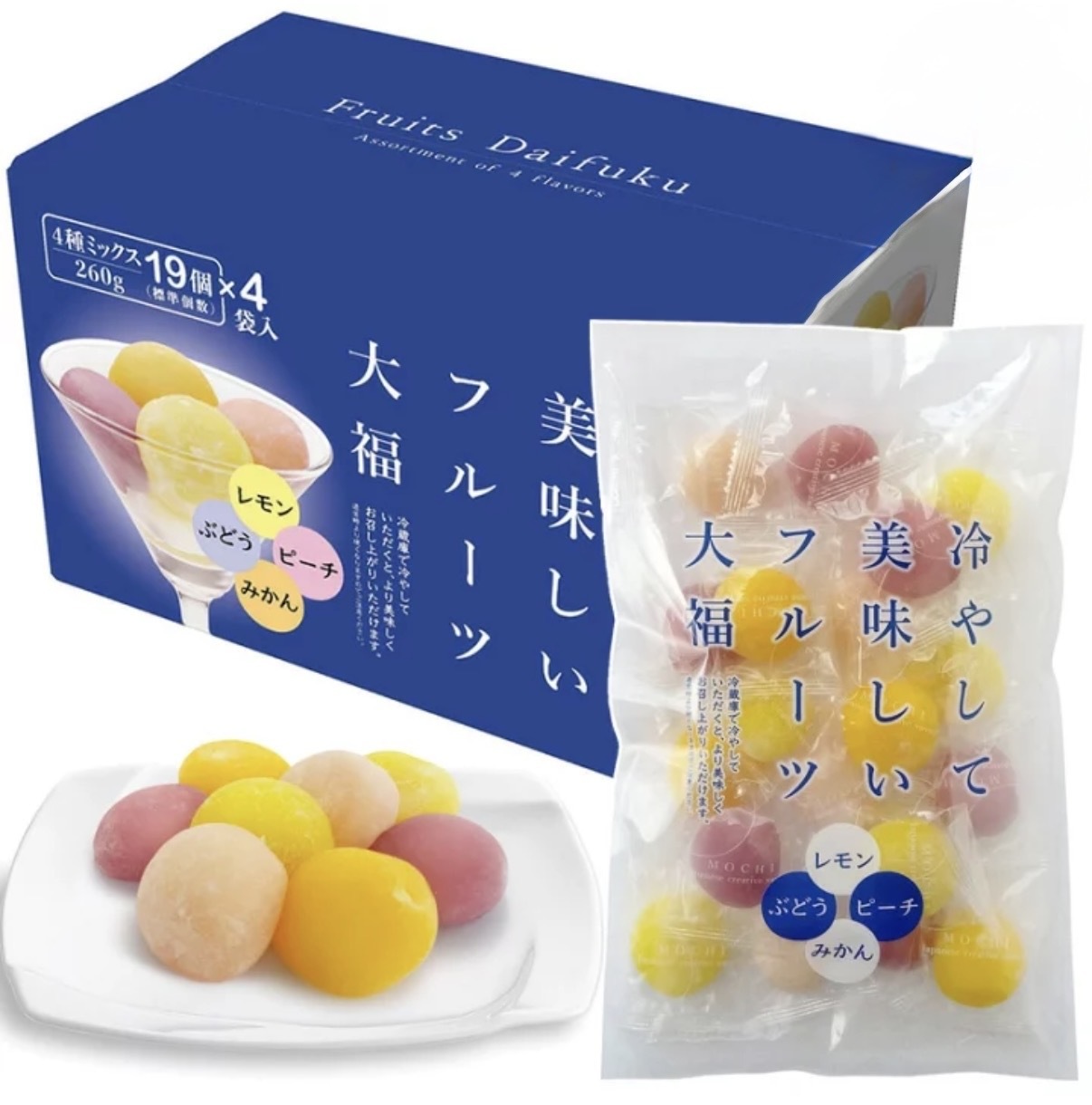 【Costco限定】JP 千年屋 4種水果風味大福 1498 TK260719