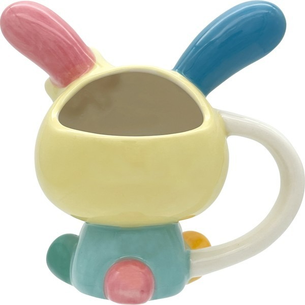 日本 Sanrio Usahana 彩虹兔 有耳陶瓷杯