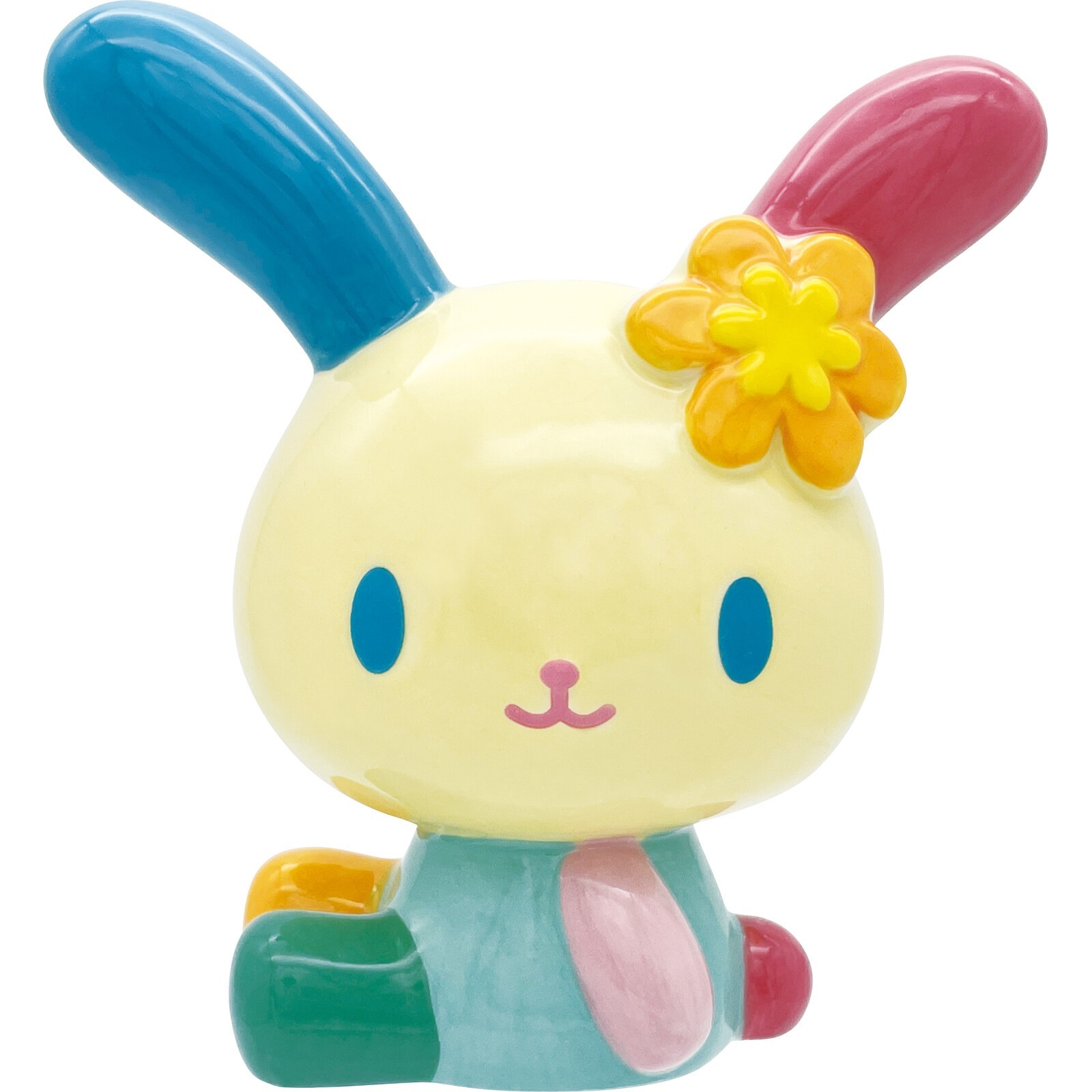日本 Sanrio Usahana 彩虹兔 陶瓷存錢筒 / 錢罌