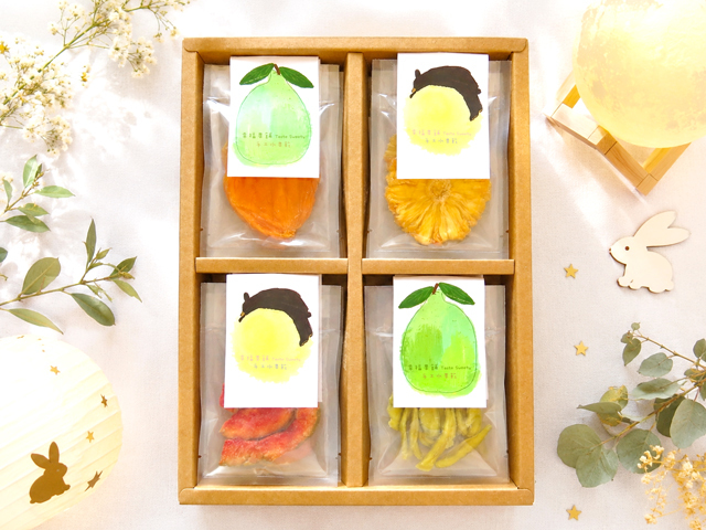幸福果舖 Taste Sweety - 柚兔熊水果乾禮盒4格 中秋禮盒 果乾禮盒 中秋果乾 中秋送禮