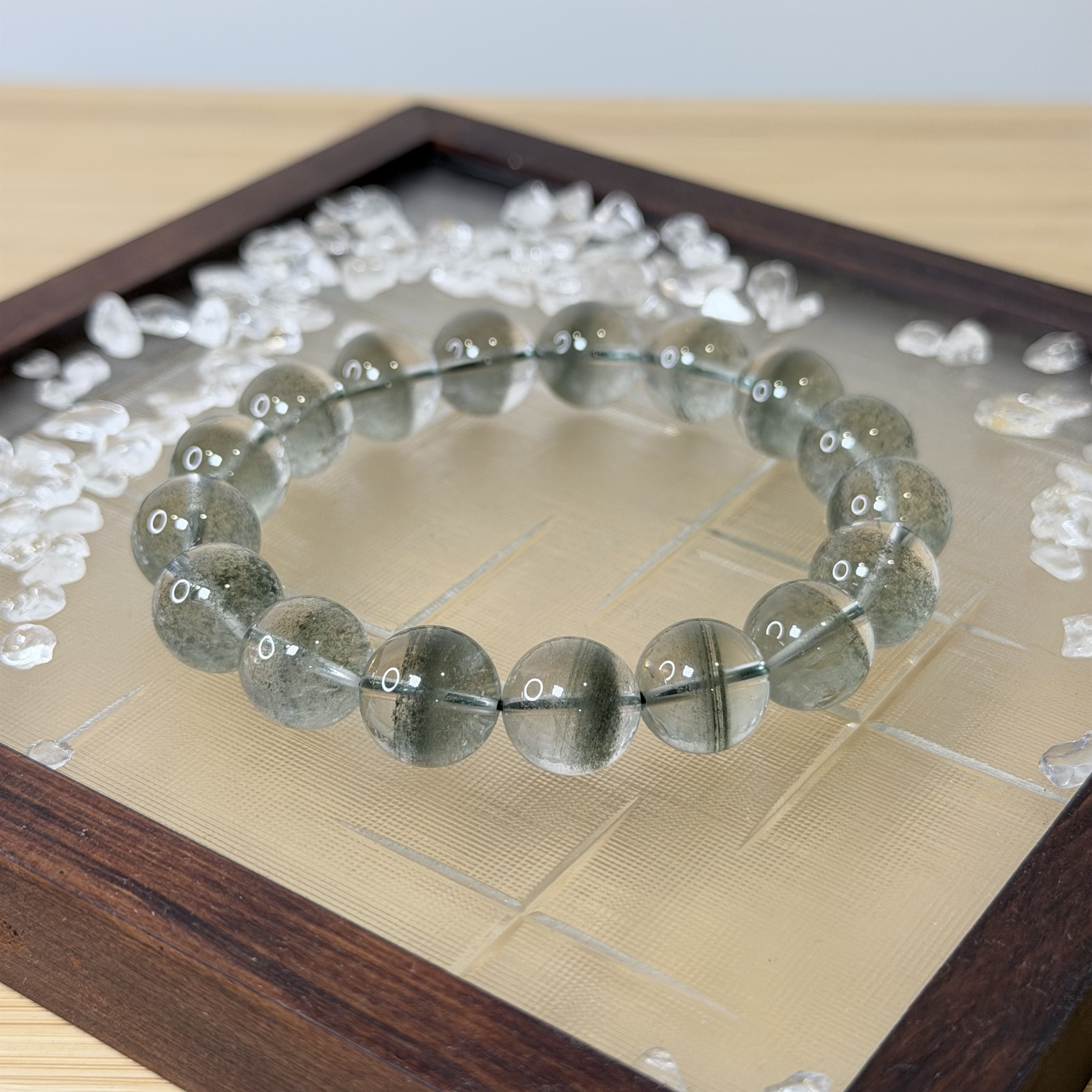 綠幽靈手串丨11mm