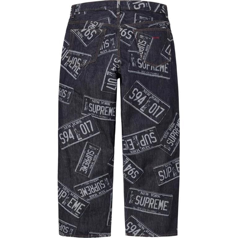 【代購】Supreme SS26 WEEK1 License Plate Baggy Jean Jeans Unisex SUP-SS26-033