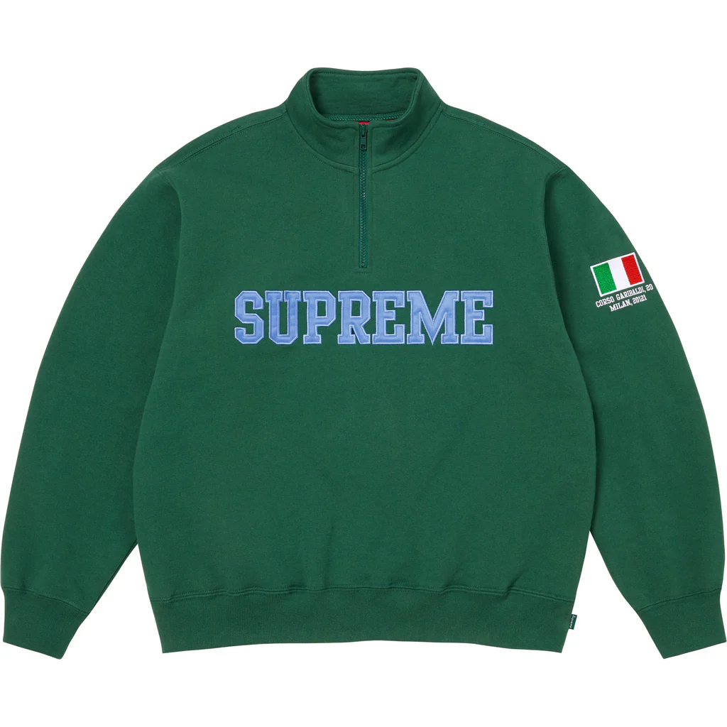 【代購】Supreme SS26 WEEK1 Shop Flag Half Zip Pullover Sweatshirt Unisex SUP-SS26-006