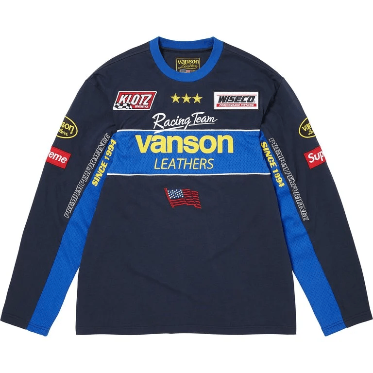 【代購】Supreme x Vanson Leathers SS26 WEEK1 L/S Top Sweatshirt Unisex SUP-SS26-007