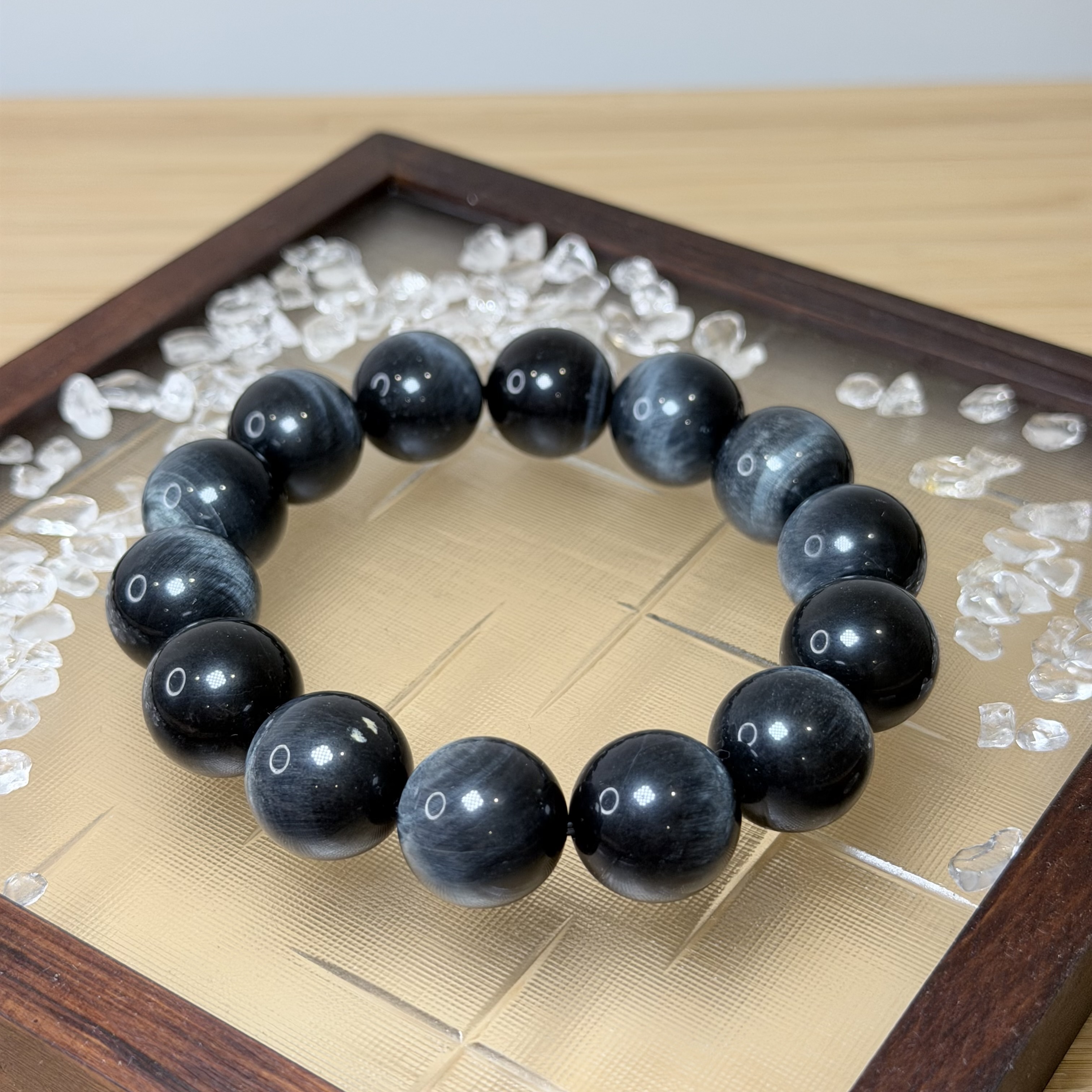 藍虎眼石手串丨15mm