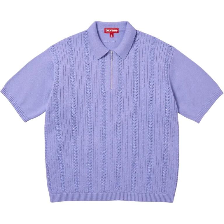 【代購】Supreme SS26 WEEK1 Beaded Zip Polo Shirt Unisex SUP-SS26-027
