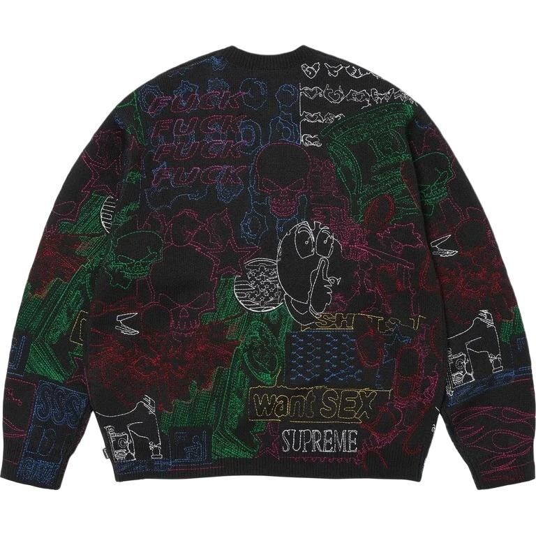 【代購】Supreme SS26 Collage Embroidered Sweater Unisex SUP-SS26-026
