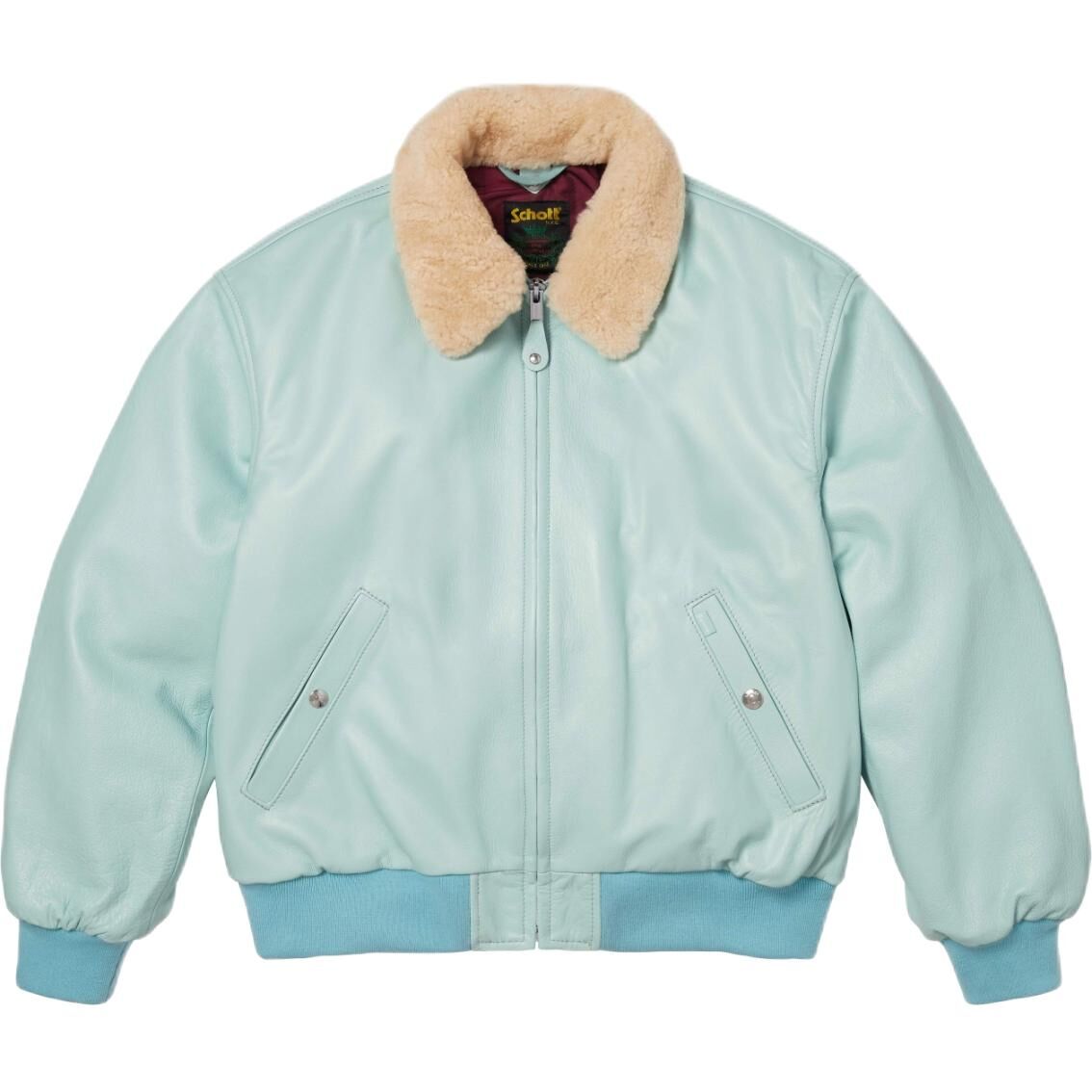 【代購】Supreme x Schott SS26 WEEK1 Shearling Collar Bomber Jacket Unisex SUP-SS26-016