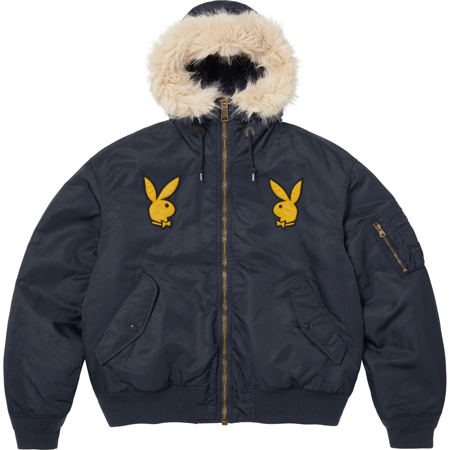 【代購】Supreme x Playboy SS26 WEEK3 Hooded MA 1 Puffer Jacket Unisex SUP-SS26-052