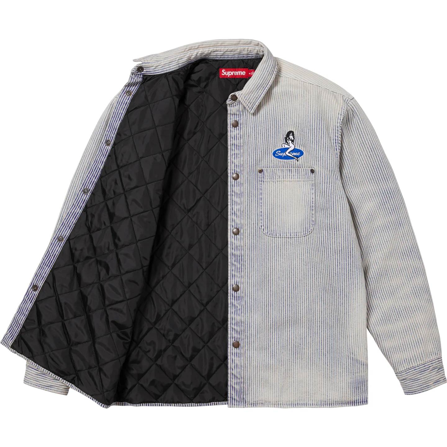 【代購】Supreme SS26 WEEK3 Quilted Lined Denim Snap Shirt Unisex SUP-SS26-057