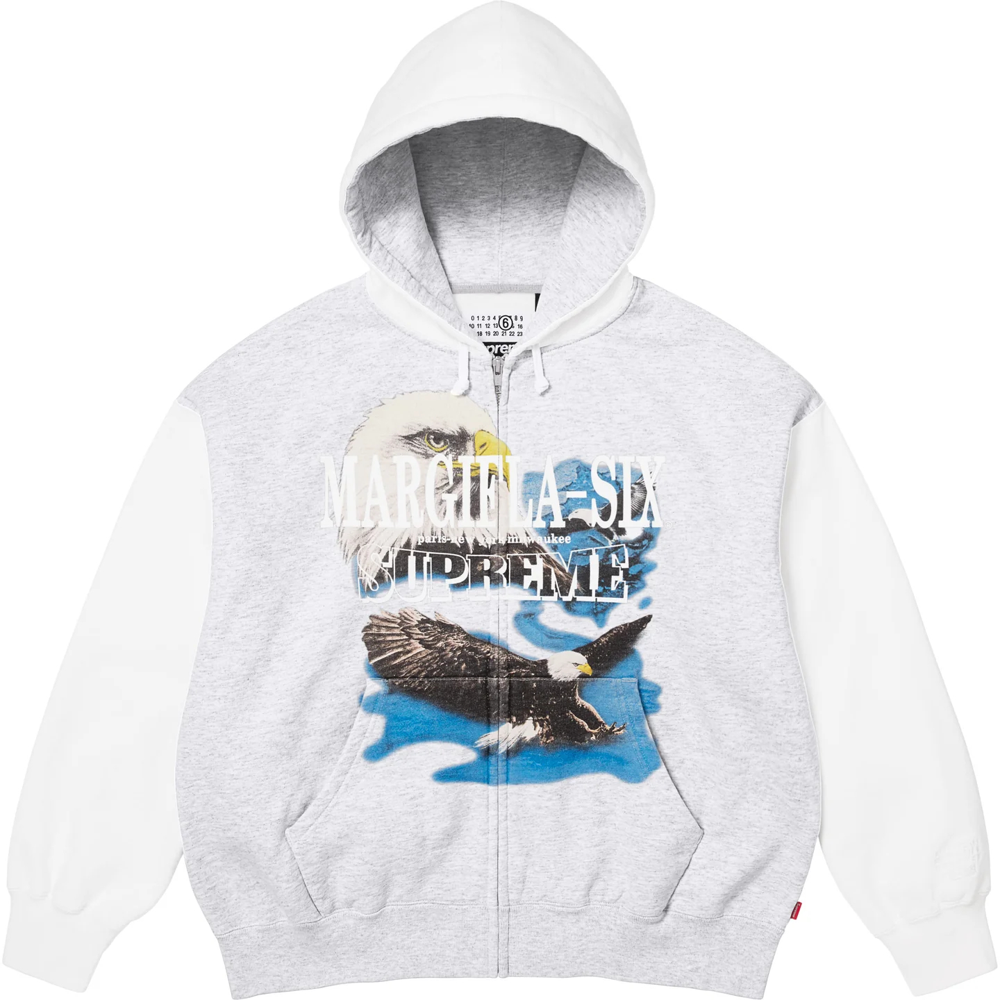 【代購】Supreme x MM6 Maison Margiela SS26 WEEK4 Eagle Zip Up Hooded Sweatshirt Unisex SUP-SS26-101