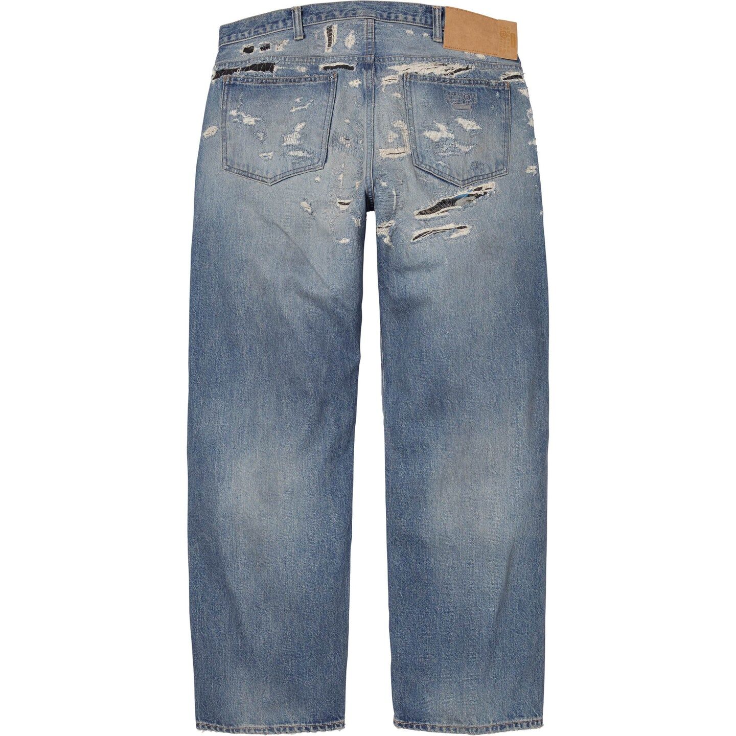 【代購】Supreme x MM6 Maison Margiela SS26 WEEK4 Distressed Loose Fit Selvedge Jean Jeans Unisex SUP-SS26-111