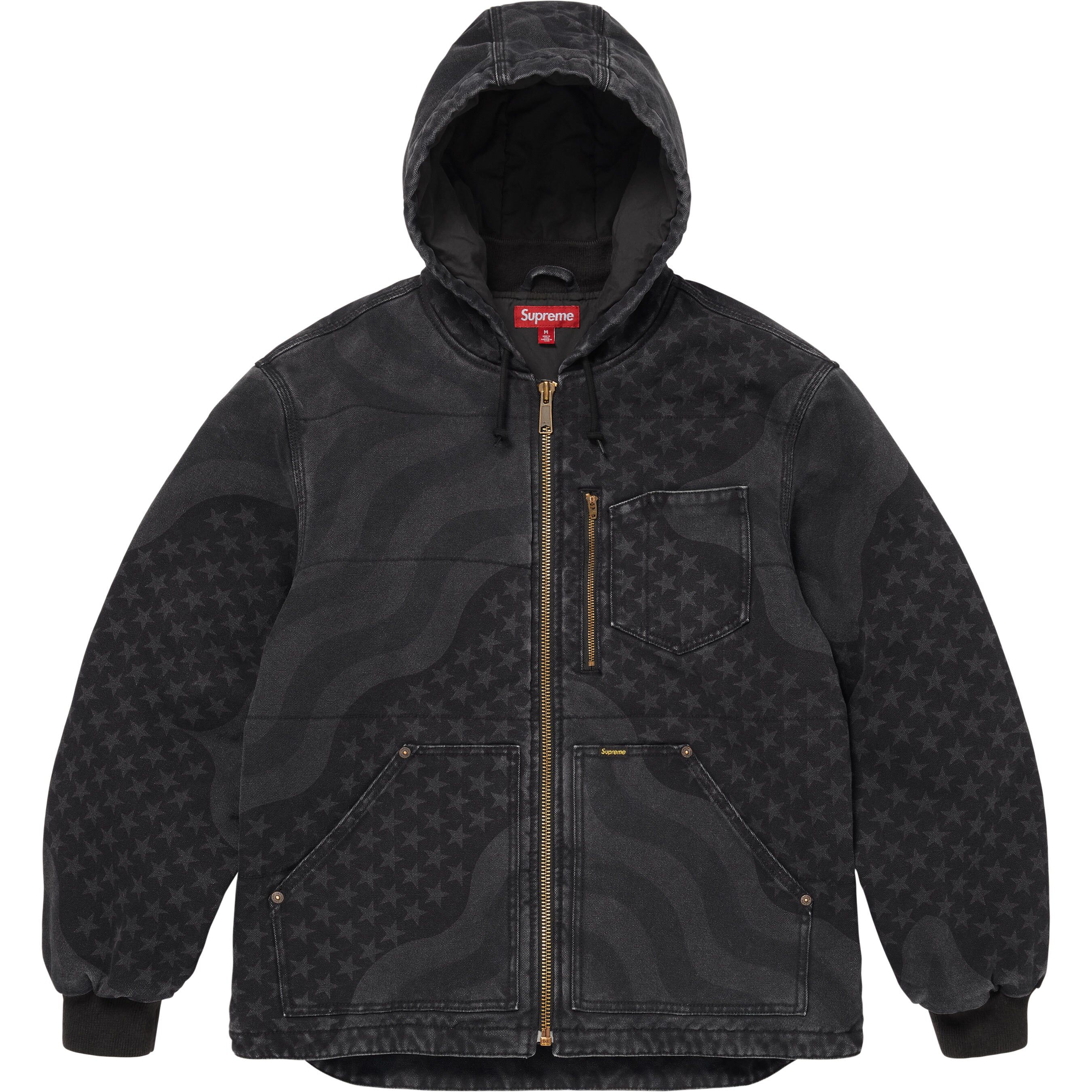 【代購】Supreme SS26 WEEK5 Flag Quilted Hooded Work Jacket Unisex SUP-SS26-132
