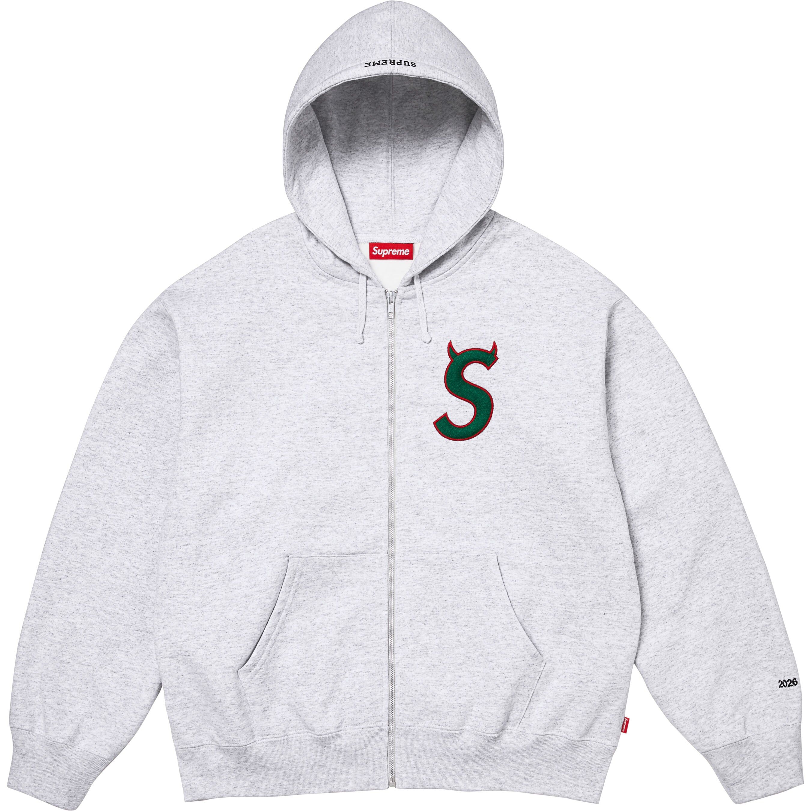 【代購】Supreme SS26 WEEK5 Devil S Logo Zip Up Hooded Sweatshirt Unisex SUP-SS26-134