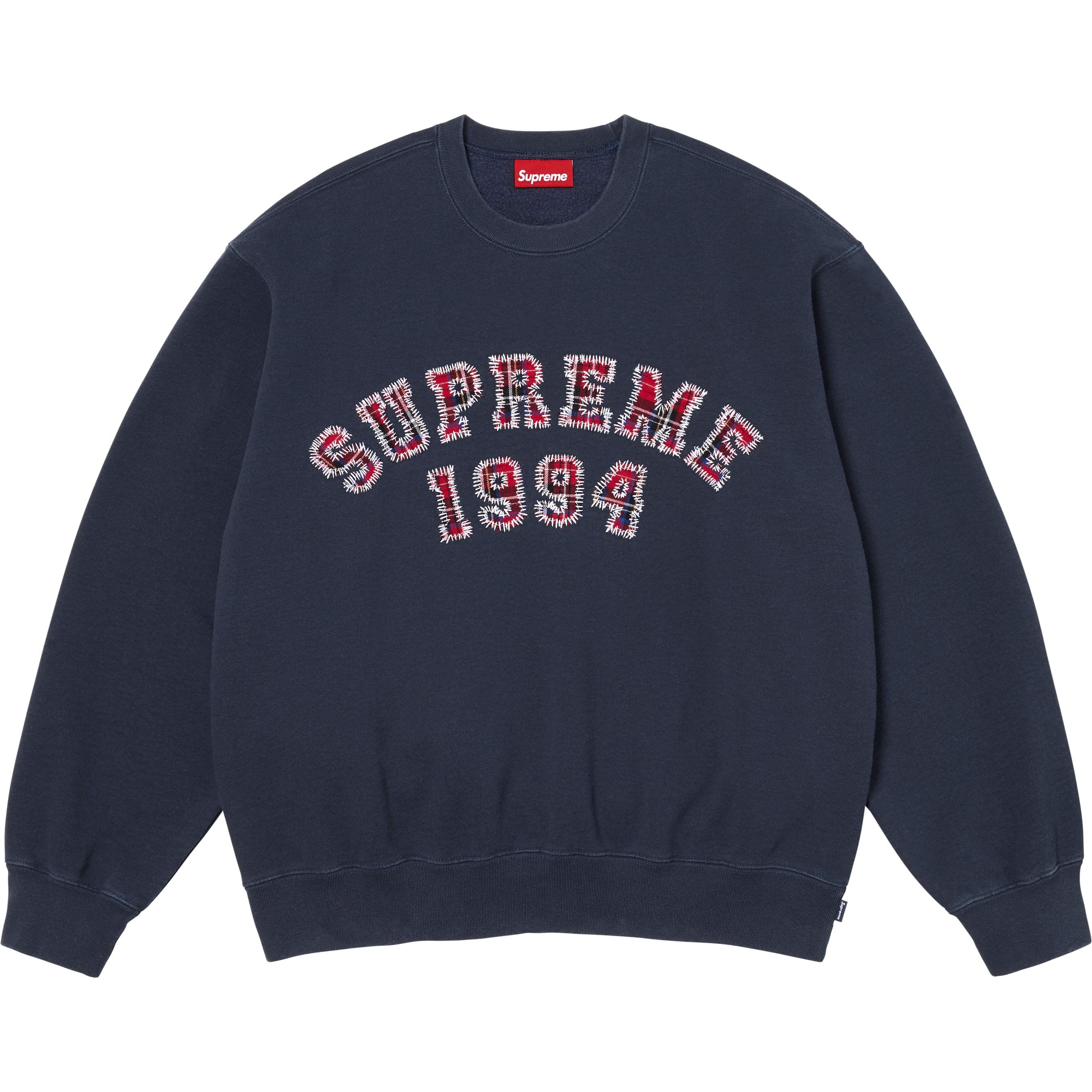 【代購】Supreme SS26 WEEK5 Plaid Arc Crewneck Sweatshirt Unisex SUP-SS26-133