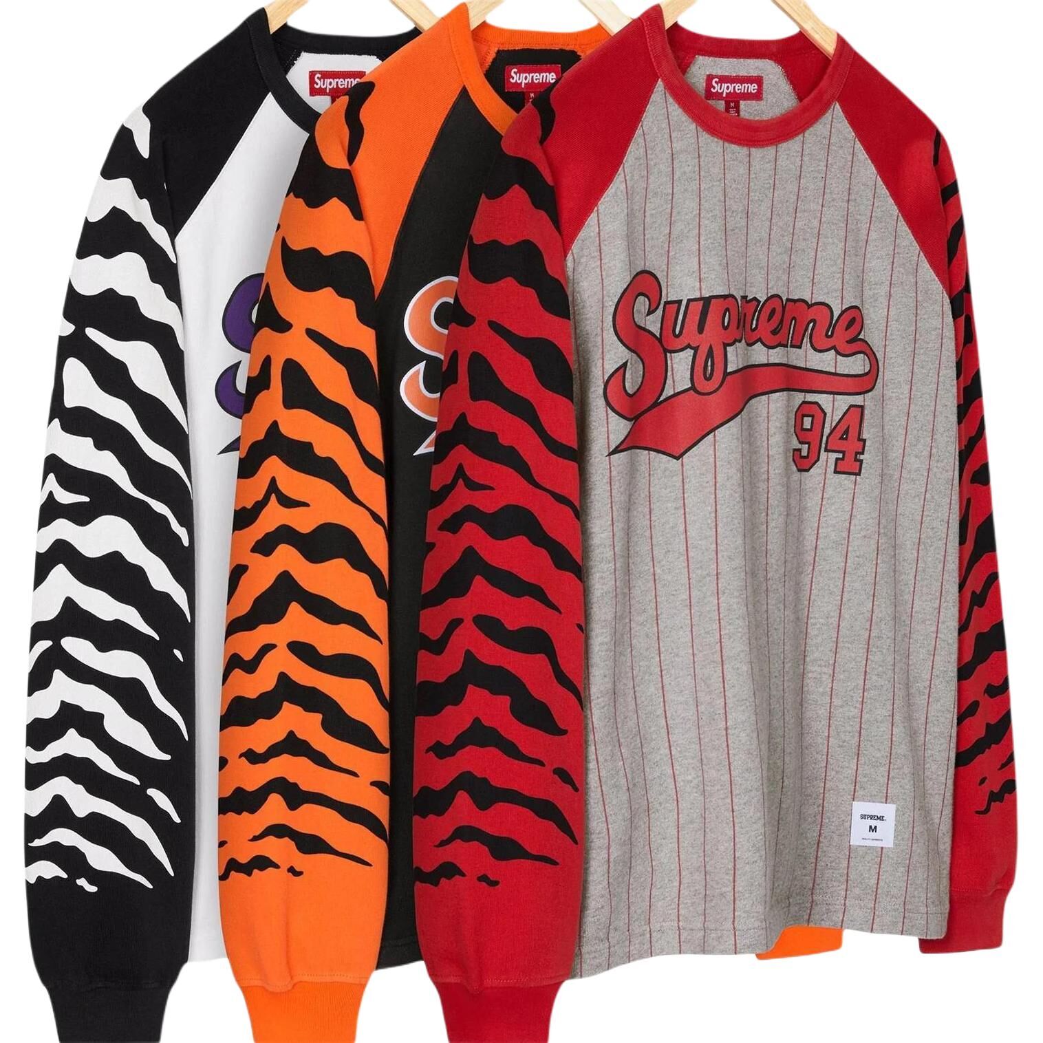 【代購】Supreme SS26 WEEK6 Tiger Raglan L/S Top T Shirt Unisex SUP-SS26-123