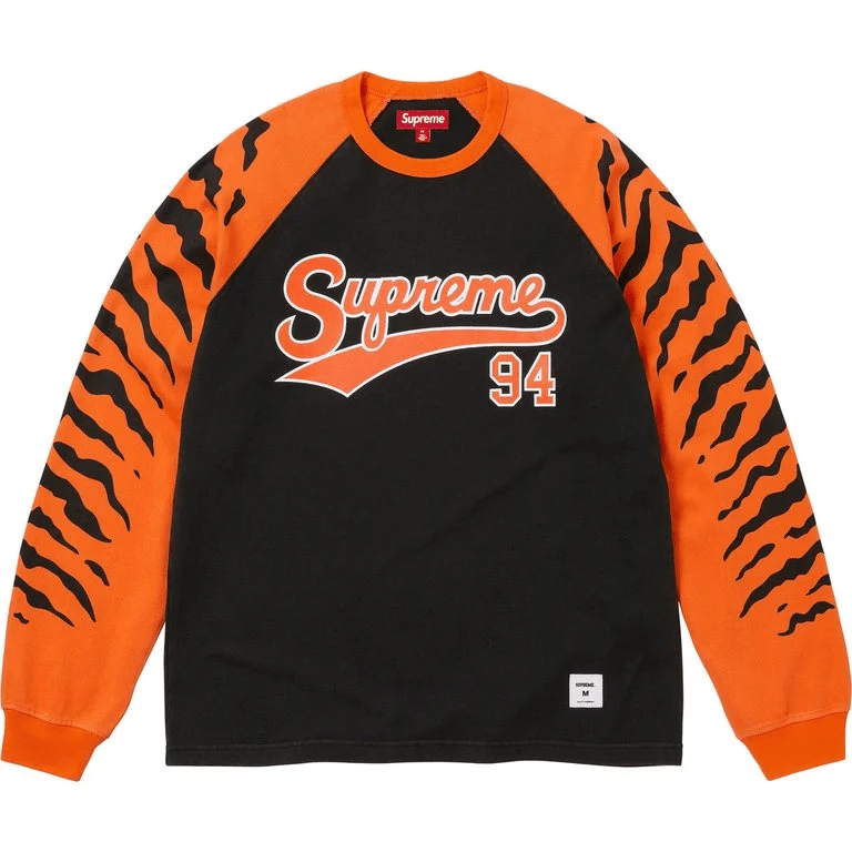 【代購】Supreme SS26 WEEK6 Tiger Raglan L/S Top T Shirt Unisex SUP-SS26-123